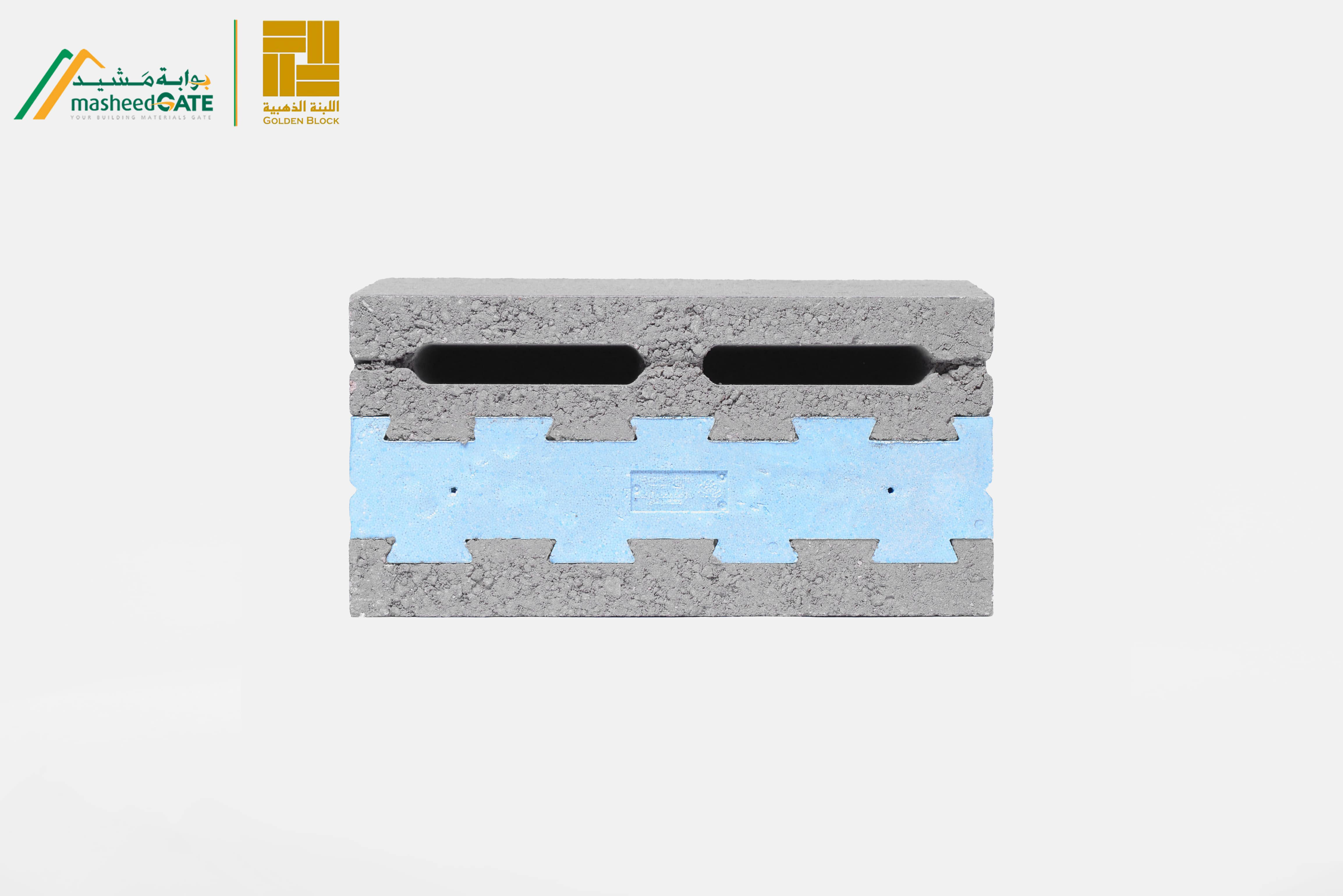 جولدن بلوك- بلوك امريكي  20سم شريحة  واحدة جفالي