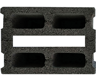 السهلي -طابوق بركاني عازل  ابيض  25x20x40 سم