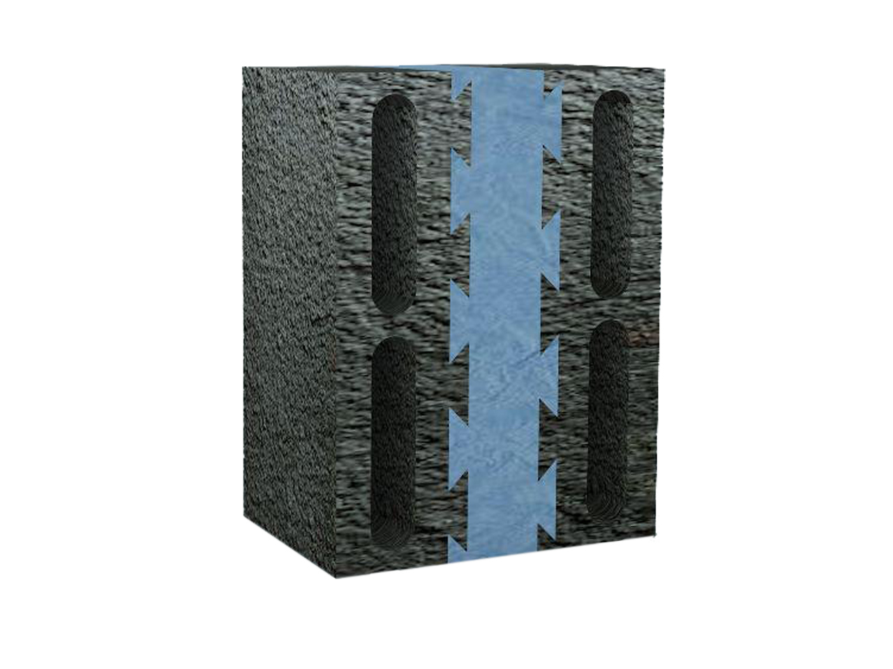 Al SIHLY- Volcanic Blue Insulation Block (30x20x40cm) Sendweg