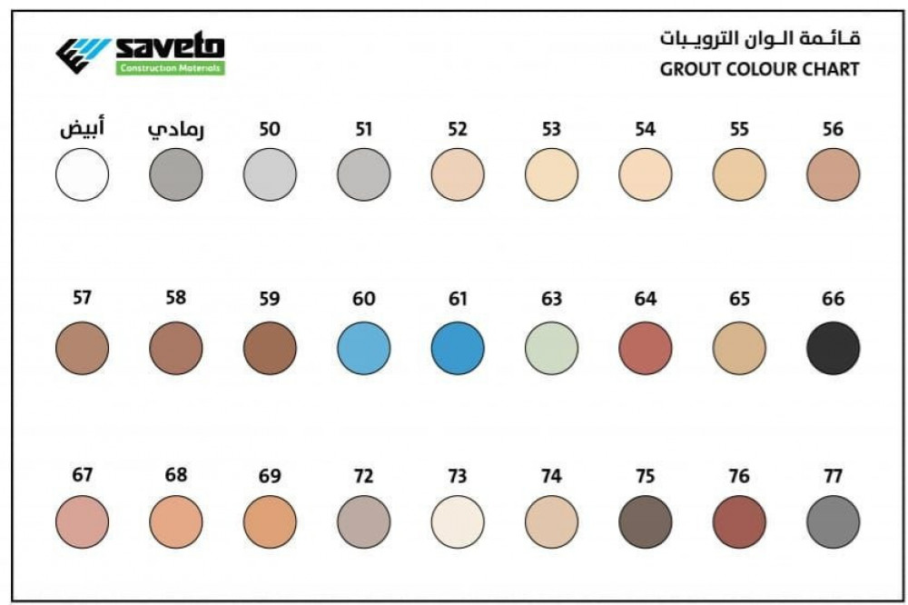 Vetonit Tile Grout Colored - "Saveto"  
