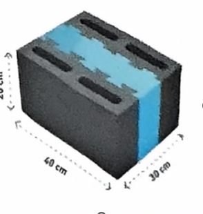 دى سى بلوك - بلك بركانى عازل أزرق-30×40×20 سم- سماكة  25 ملم   