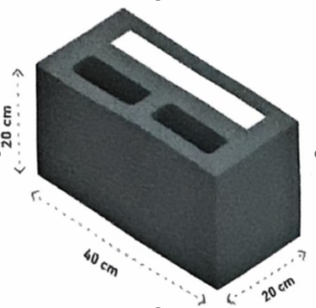 دى سى بلوك - بلك بركانى عازل أبيض-20×40×20-سماكة  25 ملم