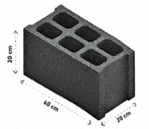 دى سى بلوك - بلك بركانى- 20×40×20-سماكة  22.5 ملم