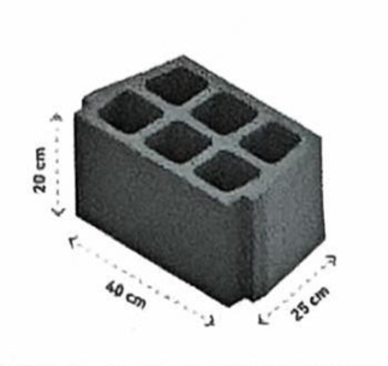 دى سى بلوك - بلك خرساني- 20×40×20-سماكة  22.5 ملم