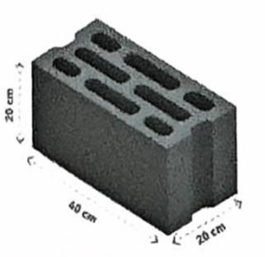 دى سى بلوك - بلوك خرساني- 20×40×20 سم-سماكة  22.5 ملم