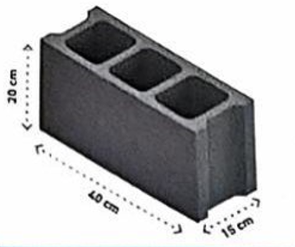 دى سى بلوك - بلوك خرساني-30×40×20سم-سماكة  25 ملم