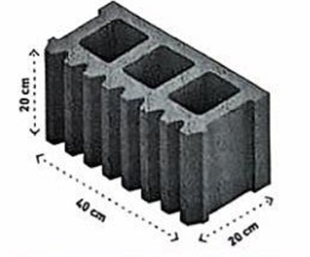 دى سى بلوك - بلوك بركانى محرز-20×40×20سم-سماكة  30 ملم