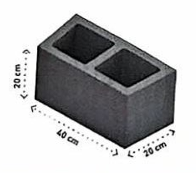 دى سى بلوك - بلوك بركانى هوردى- 20×40×-20سم- سماكة 30 ملم